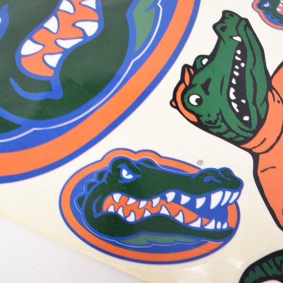 Vintage UF Florida Gators Window Clings Albert College Fan 1980s Car Camper Home - Picture 9 of 12